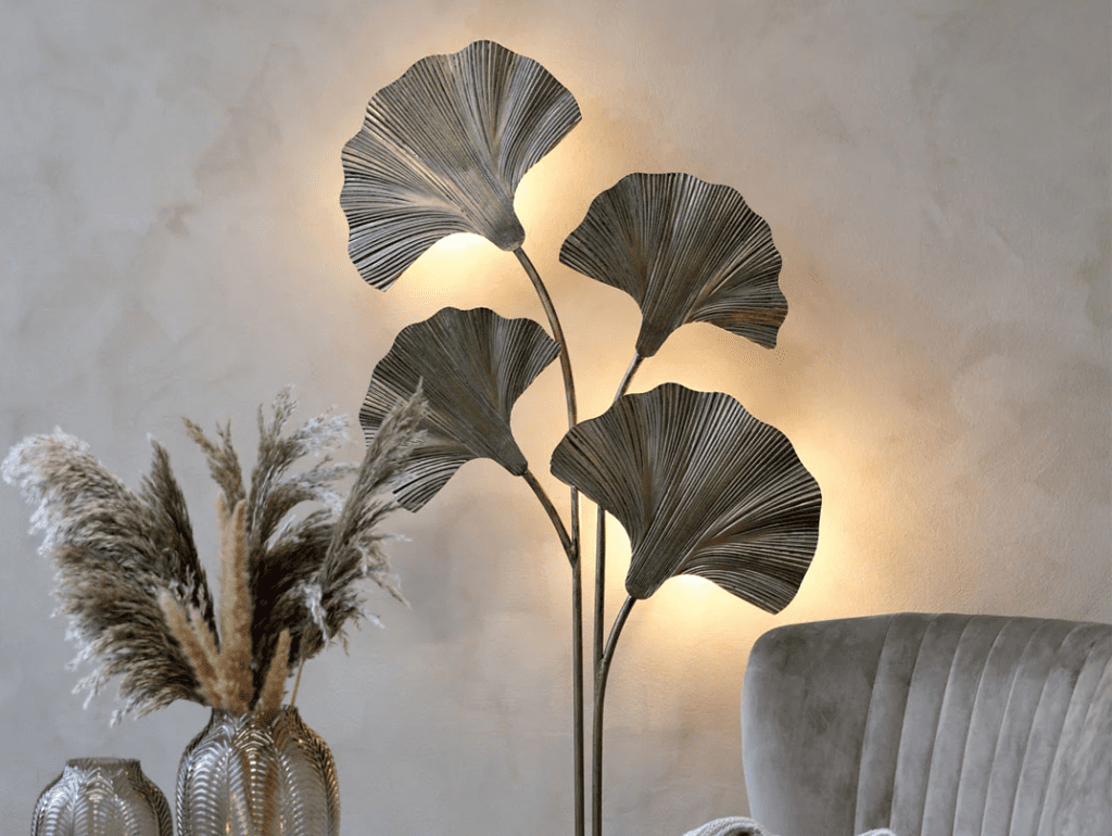 Chic Antique standerlampe - Lader blomster vokse fra gulvet
