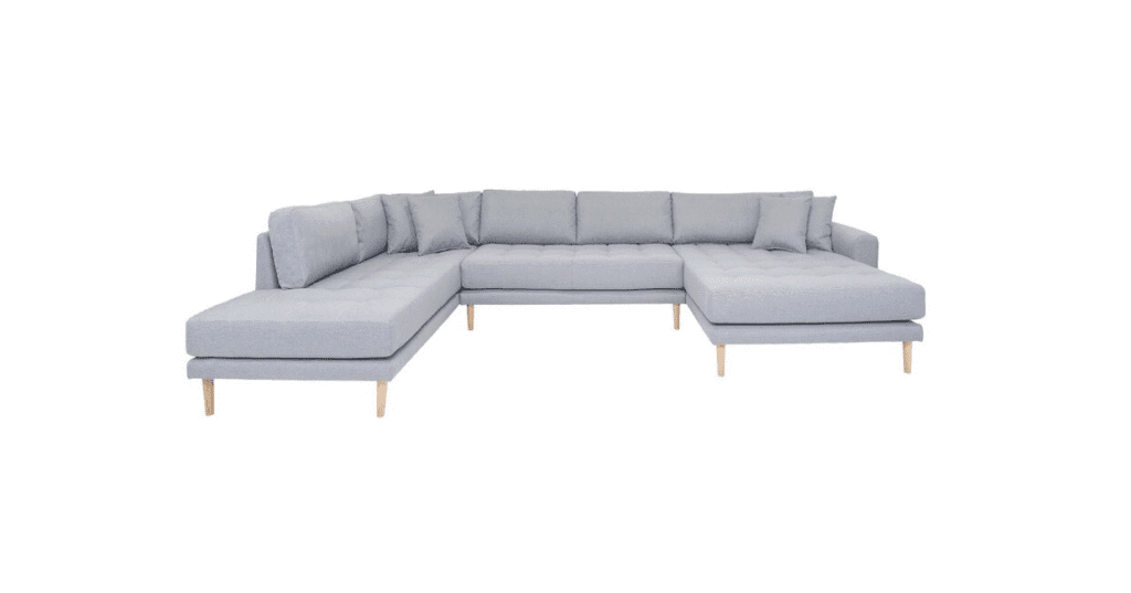 Lido - Elegant u-sofa med masser af plads