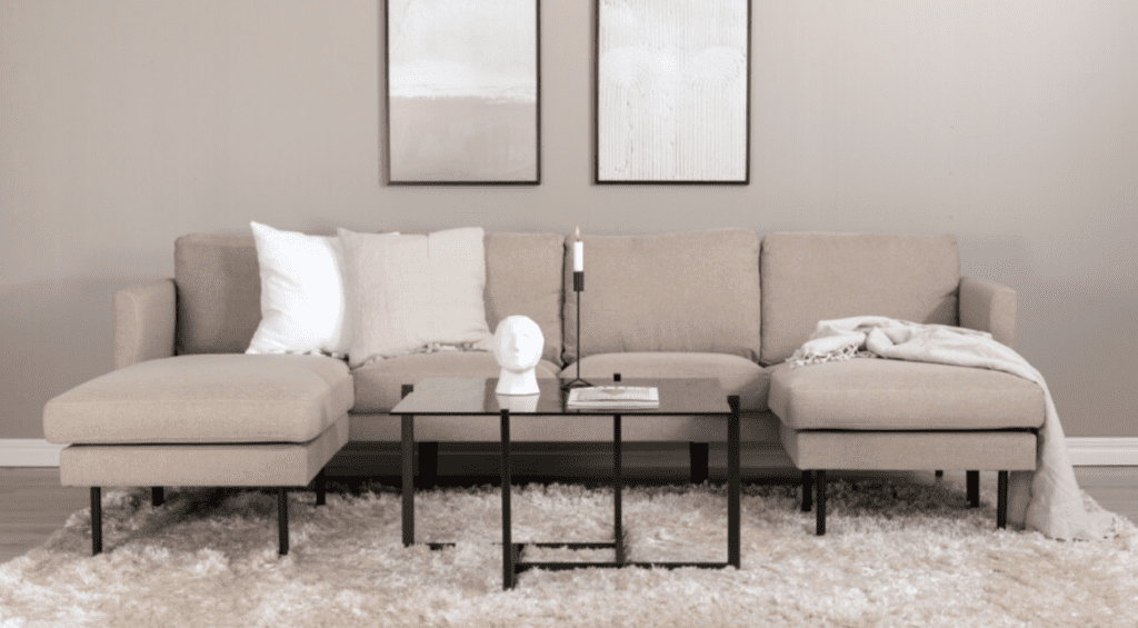 Zoom - Luksuriøs U-sofa i elegant design 