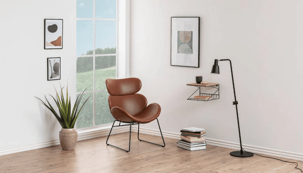 Cazar - Moderne lænestol i kunstlæder