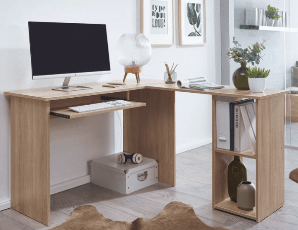 Sonoma - Eksklusivt hjørneskrivebord med stil, funktionalitet og rummelighed