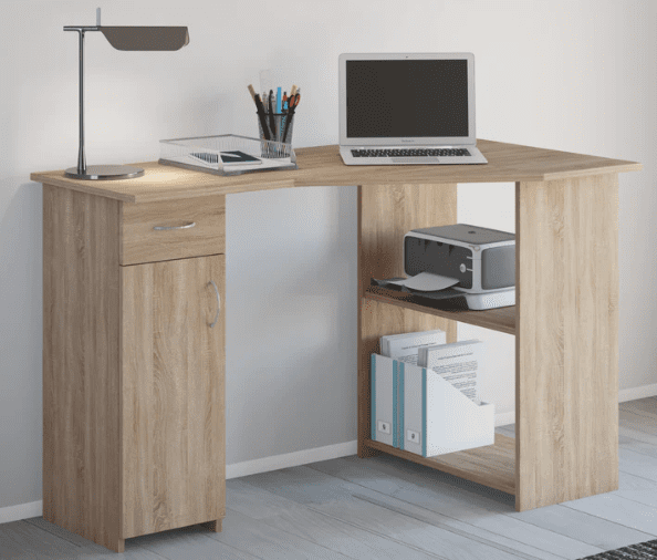 Smart kompakt hjørneskrivebord - Optimer din arbejdsplads med funktionalitet og stil