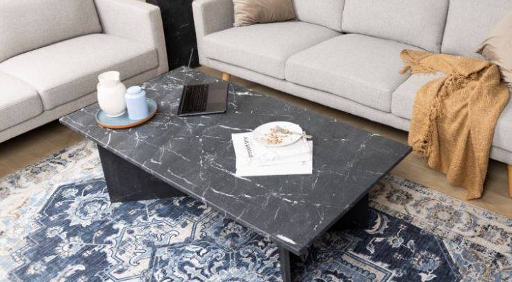 Vega - Luksuriøst sofabord med elegant marmoroverflade